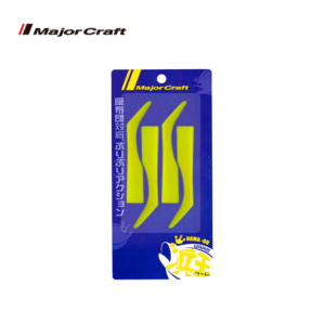 Vinilo de pesca MAJOR CRAFT® HAMA-OH WORM SHAD 3.5" 4 UND - #30 GLOW CHART