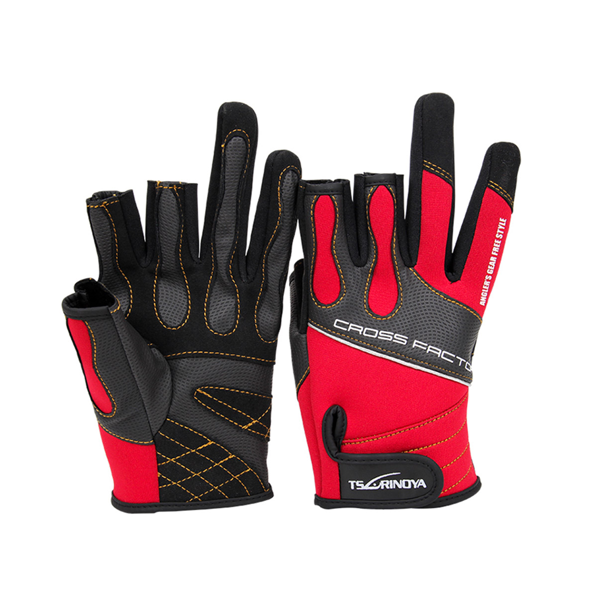 Guante de pesca TSURINOYA® BARE THREE FINGERS FISHING GLOVES SIZE XL