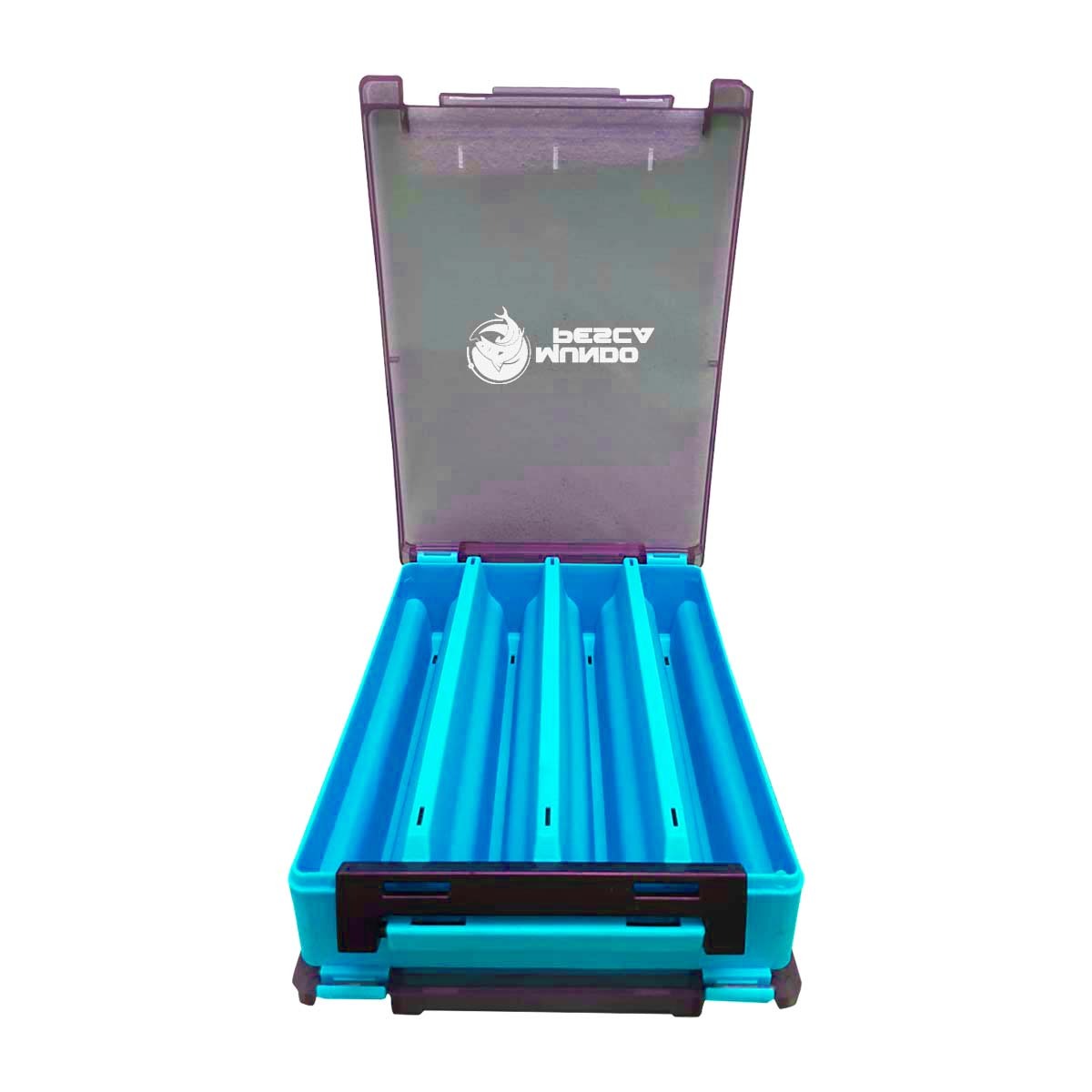 CAJA DE SEÑUELOS VERDE celeste