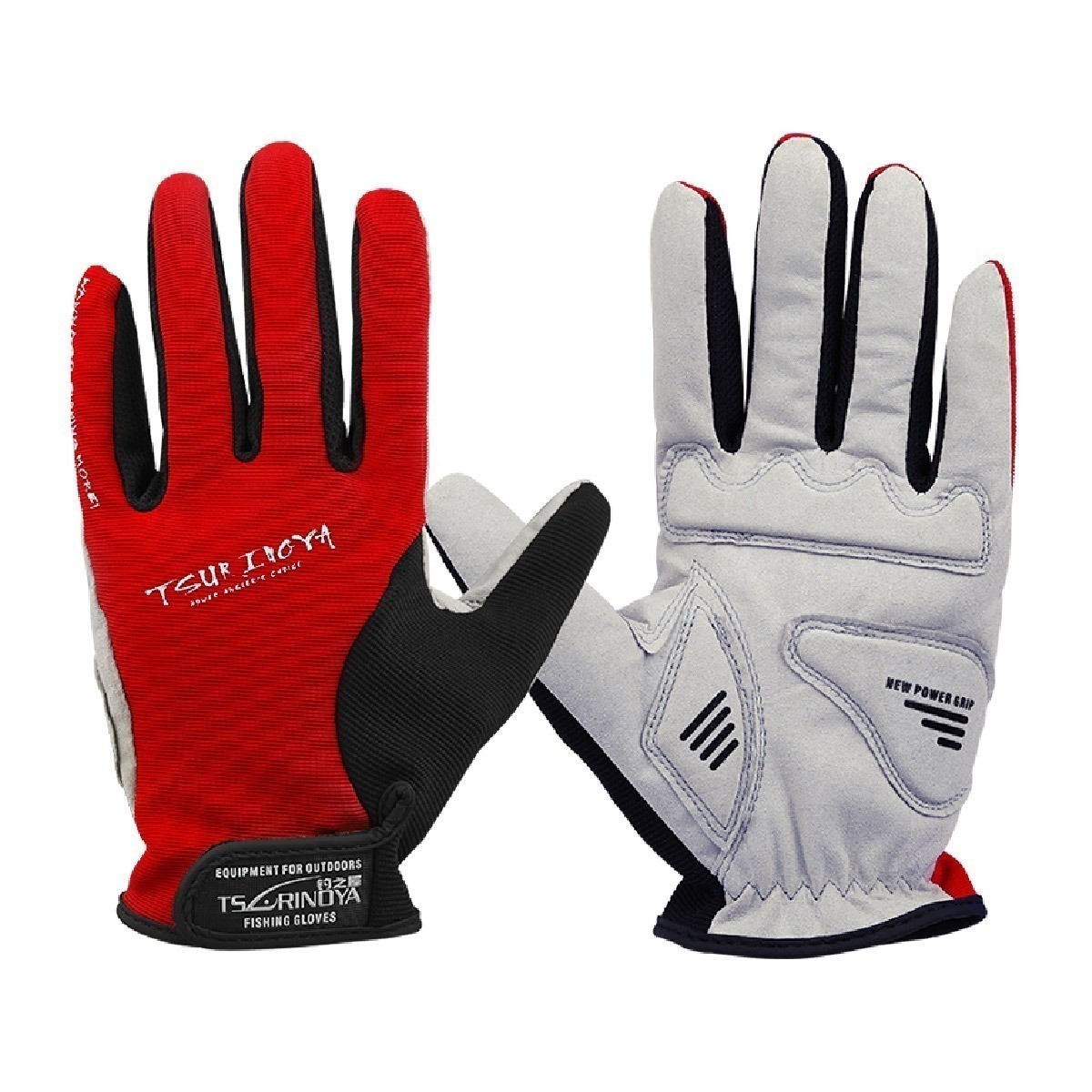 Guante Tsurinoya Fishing Gloves Full Fingers / Red Tienda de