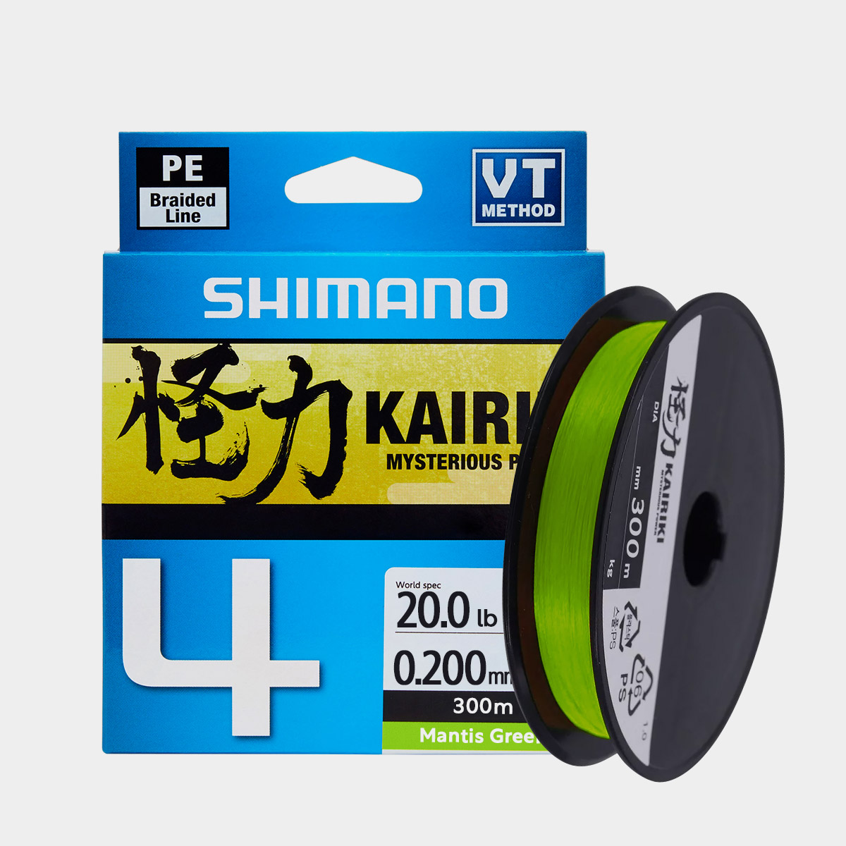 Linha de Pesca Shimano Kairiki PE Multifilamento 8 Fios Trançados