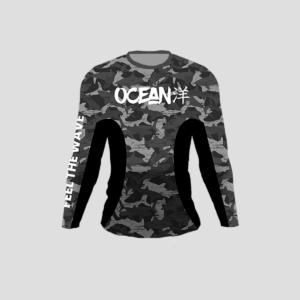 Polo Dry-Fit Ocean Gray Camo Fish / Talla S