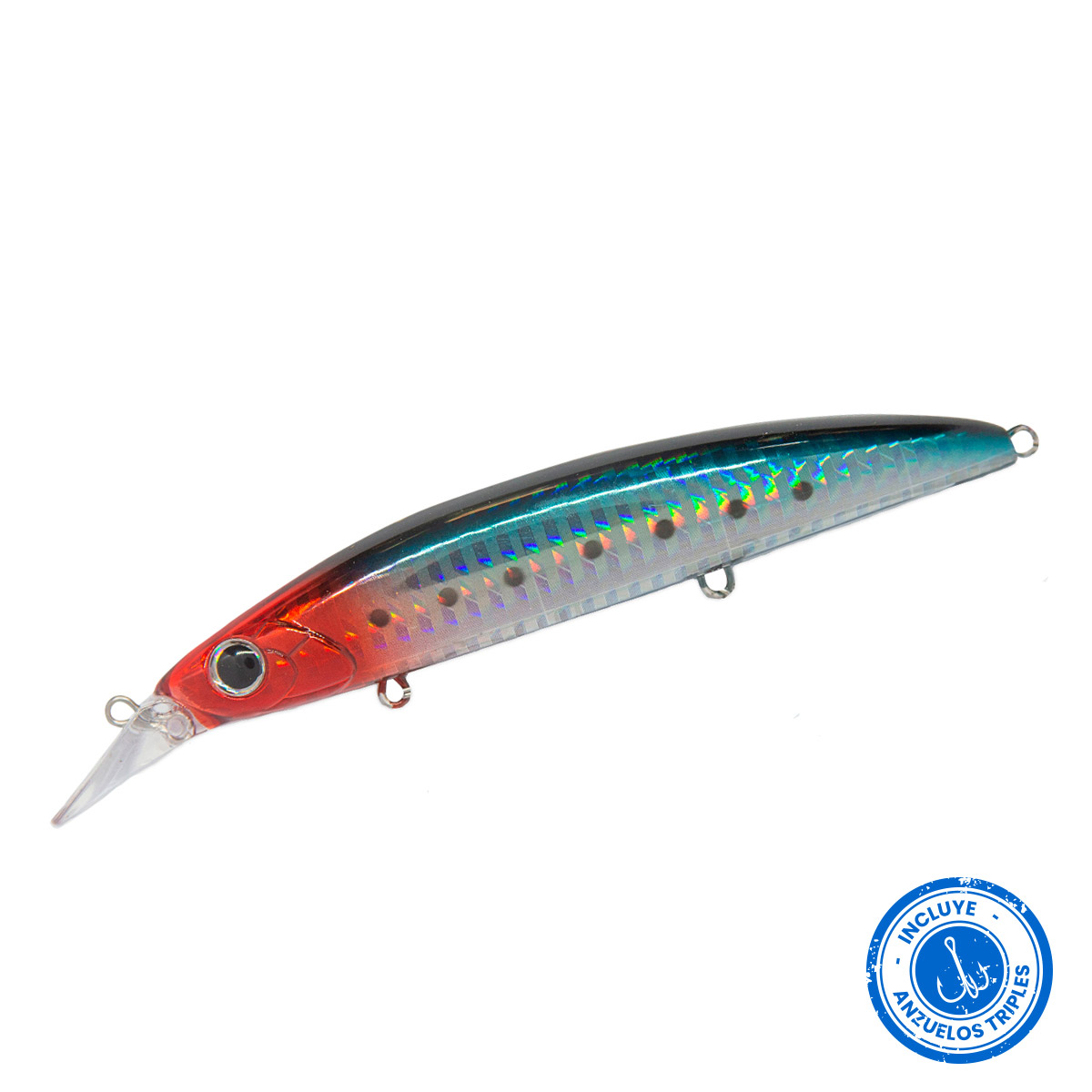 señuelo-angler-dagger-110md-silver-red señuelo-angler-dagger-110md-silver-red