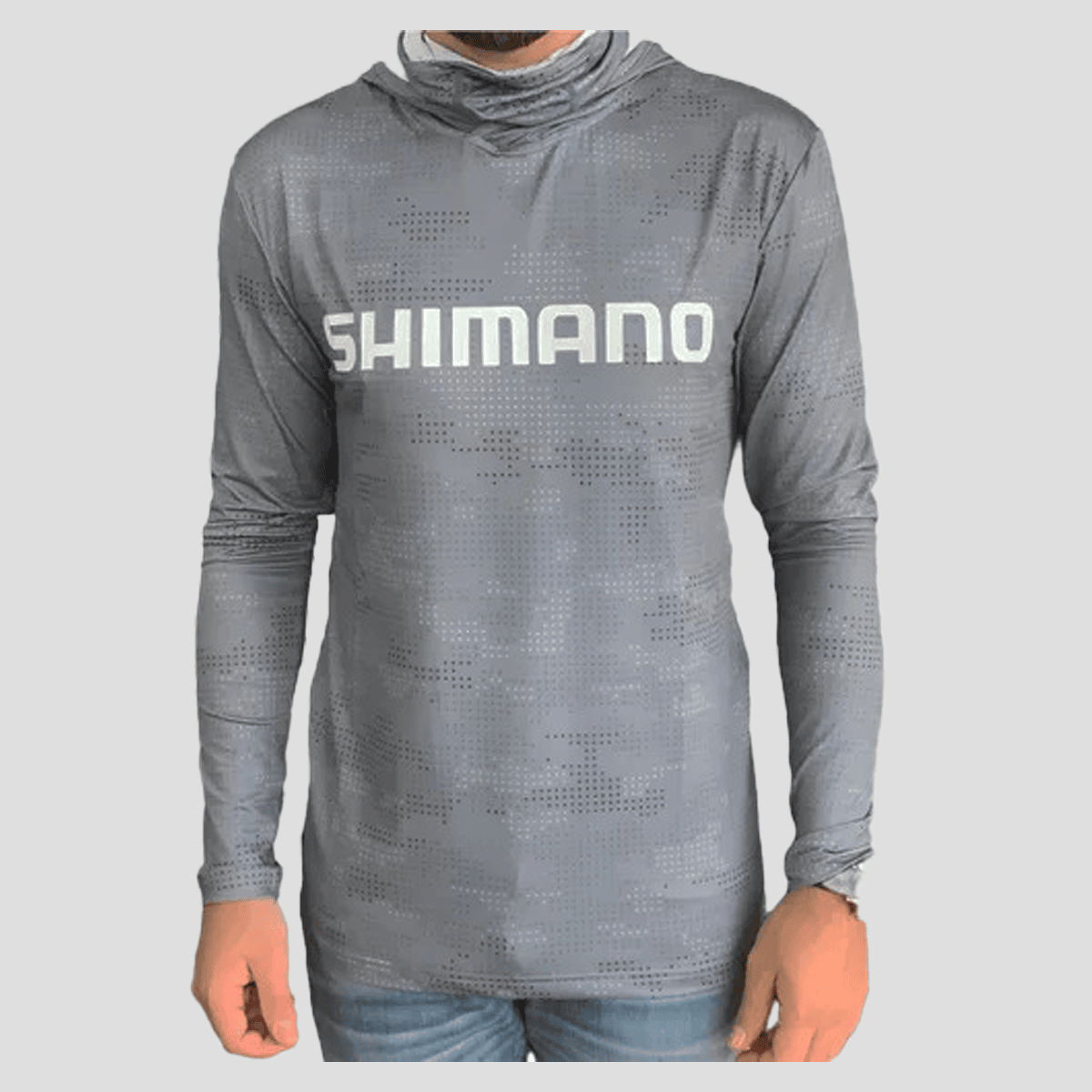 shimano-hooded-tech-tee-dot-grey-a