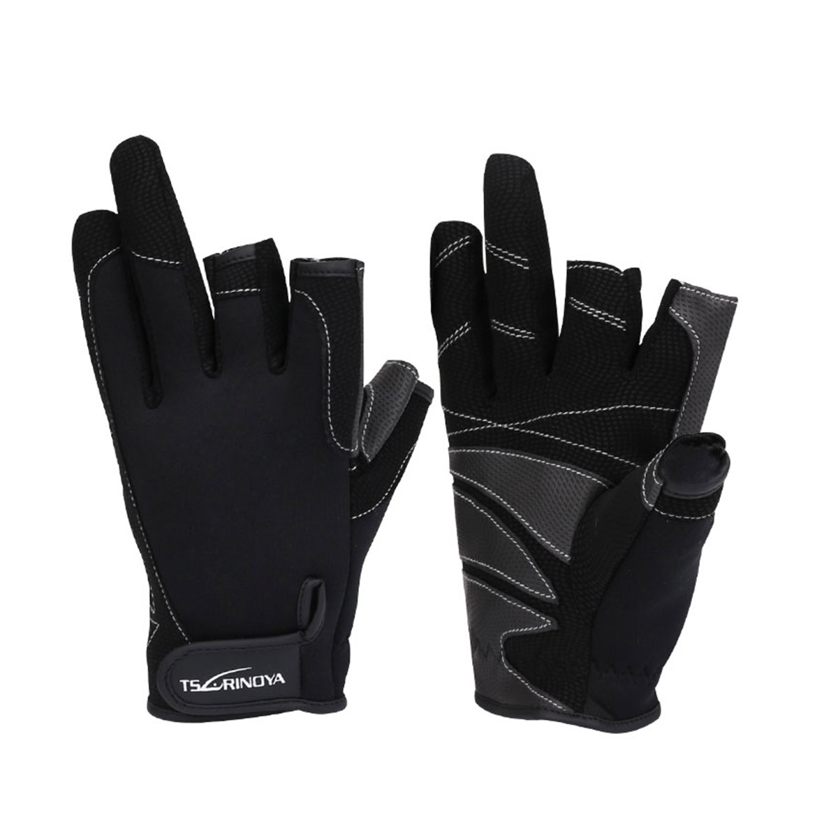 tsurinoya-fishing-glove-bare-three-finger-black tsurinoya-fishing-glove-bare-three-finger-black