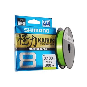 Multifilamento Shimano Kairiki 8 0.100mm X 300 Mt Green
