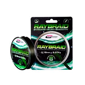 Sedal Multifilamento Cinnetic New Raybraid 8X 300M - Green Tracer 0.18mm