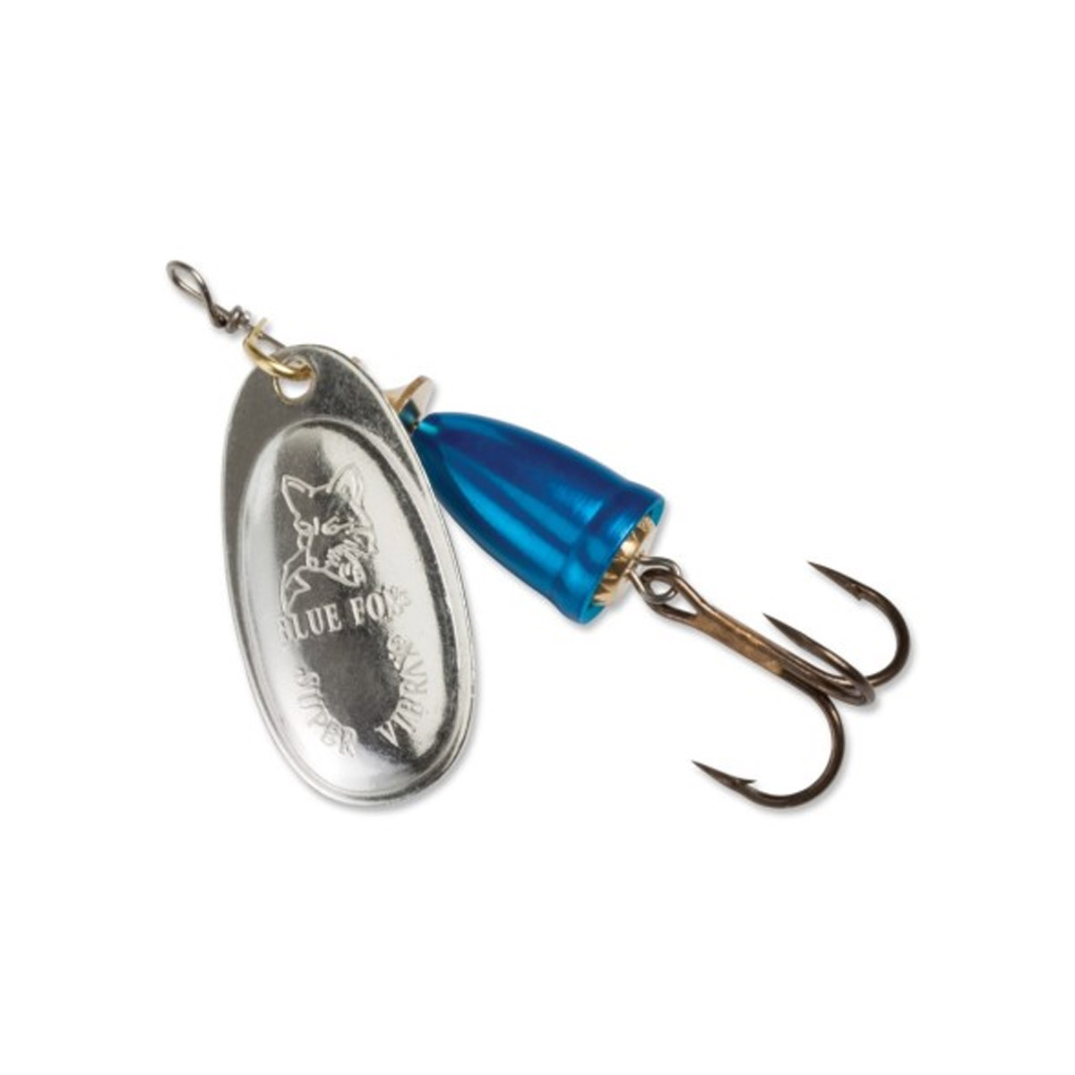 Cucharilla Blue Fox Classic Vibrax #1 - 4g Azul Con Plateado