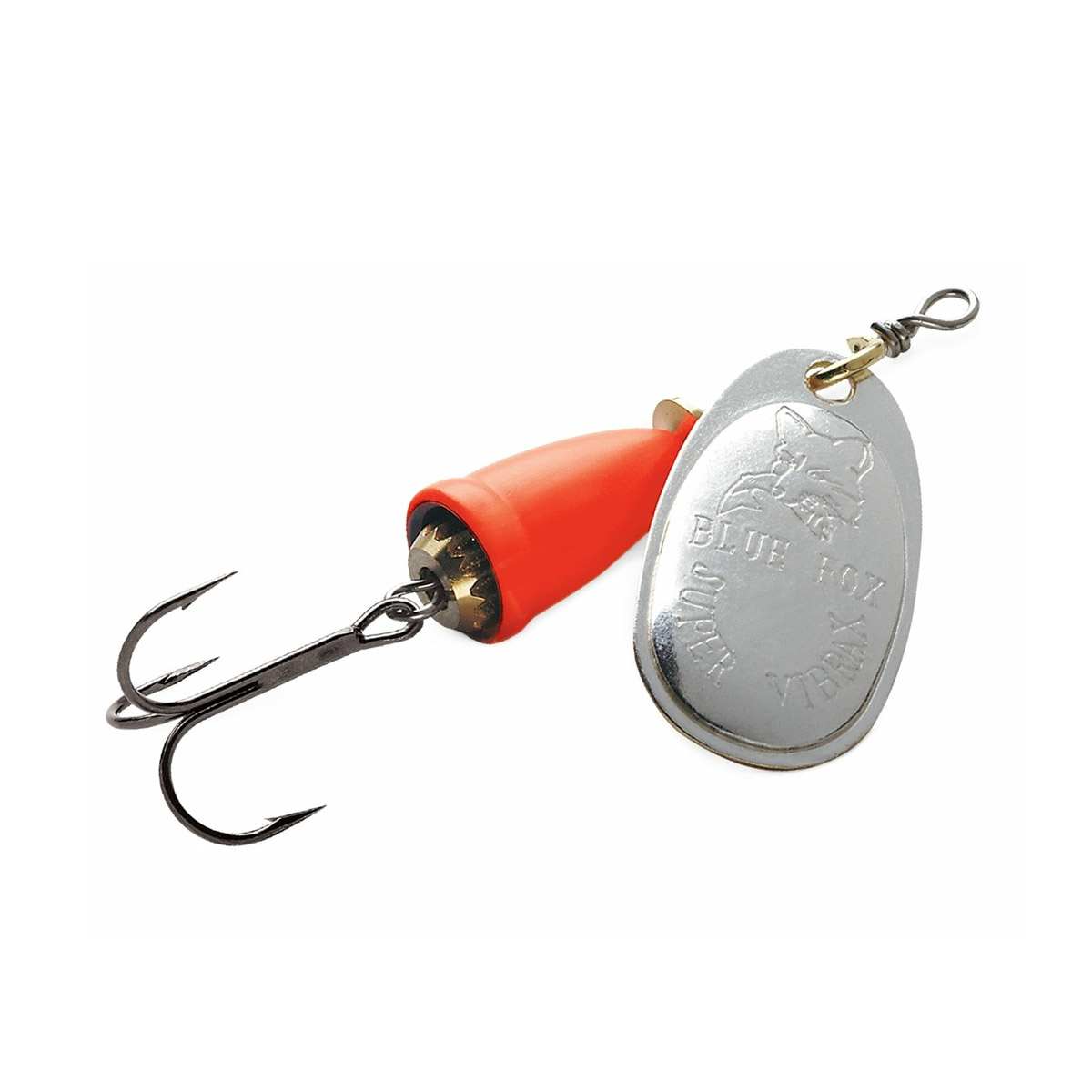 Cucharilla Blue Fox Classic Vibrax #1 - 4g Naranja Con Plata
