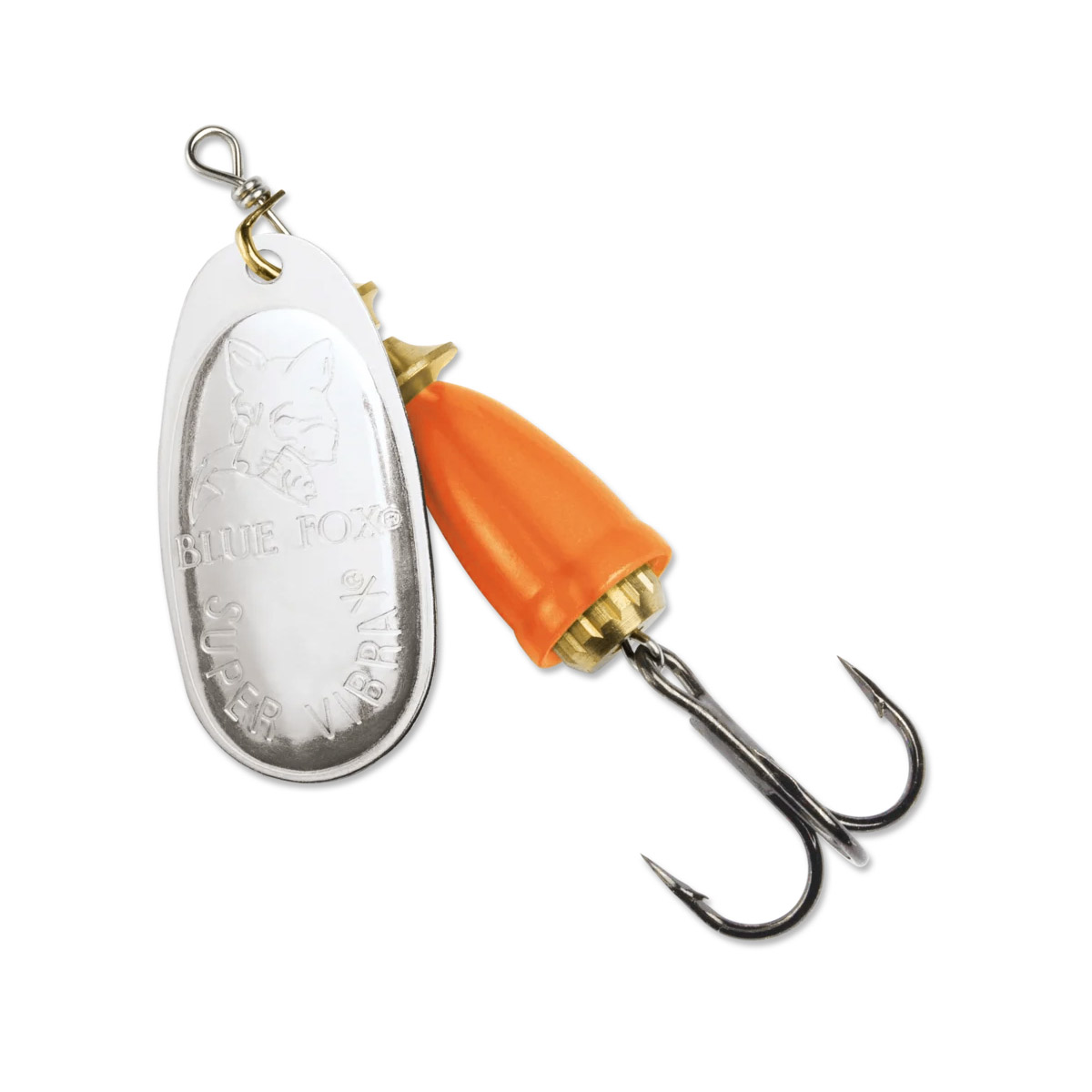 Cucharilla Blue Fox Classic Vibrax #2 - 6g Plata Con Campana Naranja