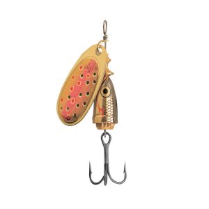 Cucharita Trucha #2 Blue Fox Vibrax - Goou - 6g - Oro Con Puntos Rojos