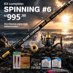 Kit de Spinning 06 / Black Corvina