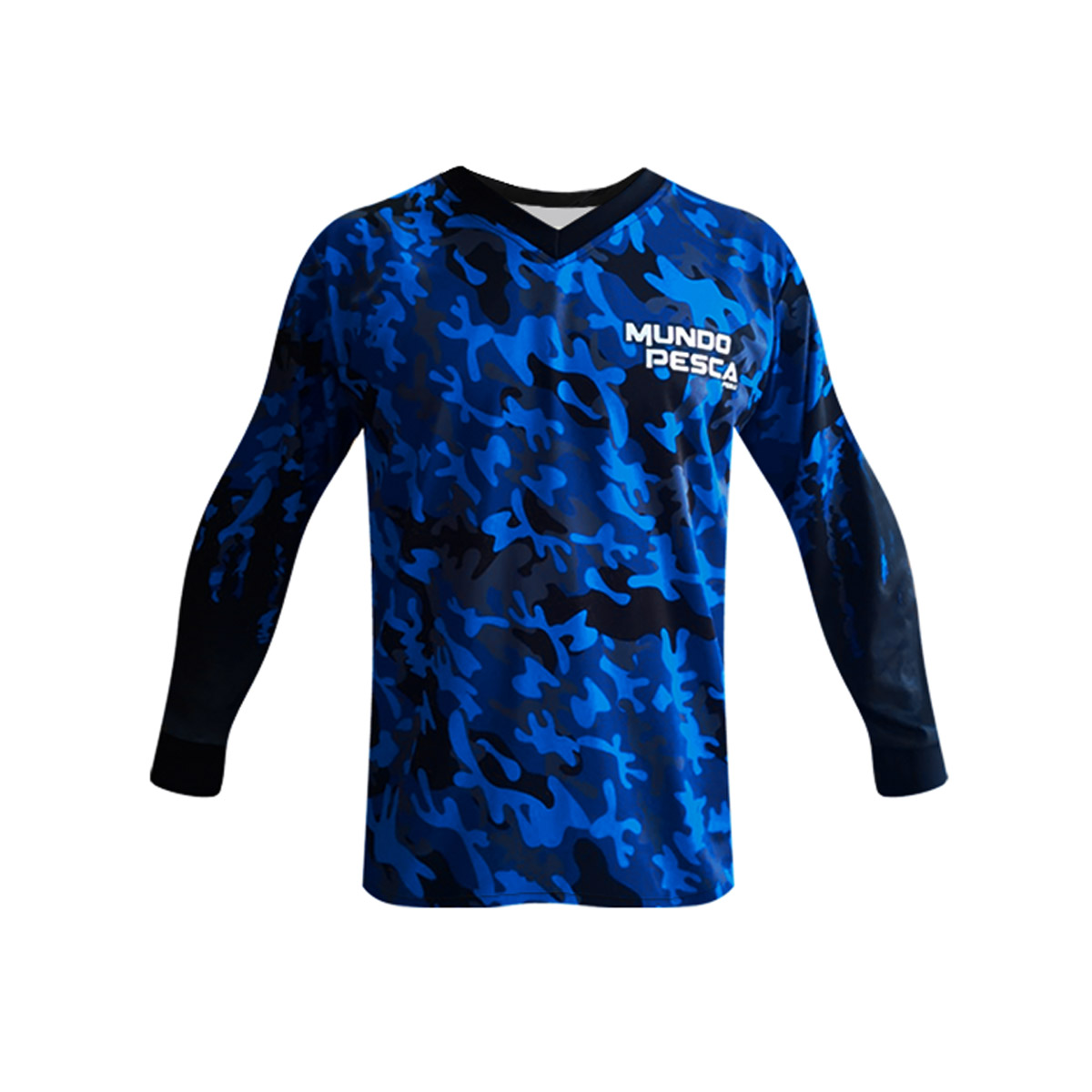 Polo Mundo Pesca Blue Camo - Size M